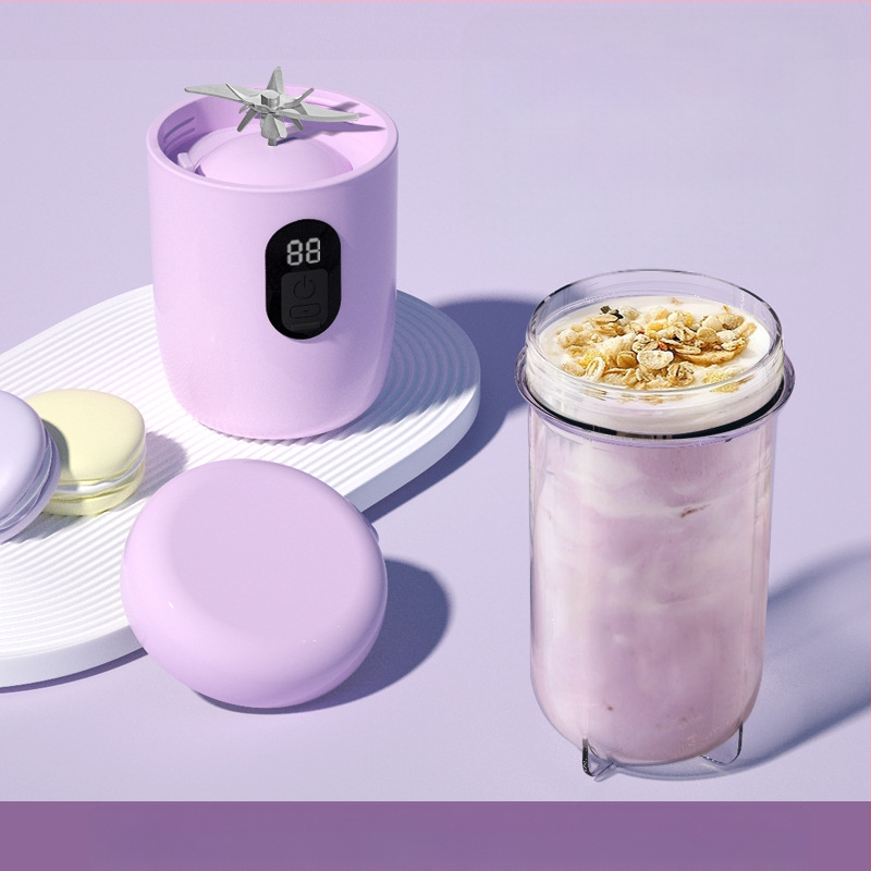 Nešiojamas sulčių puodelis su USB įkrovimu, 40W, 401–600 ml, 5+ peilių, įkraunama baterija