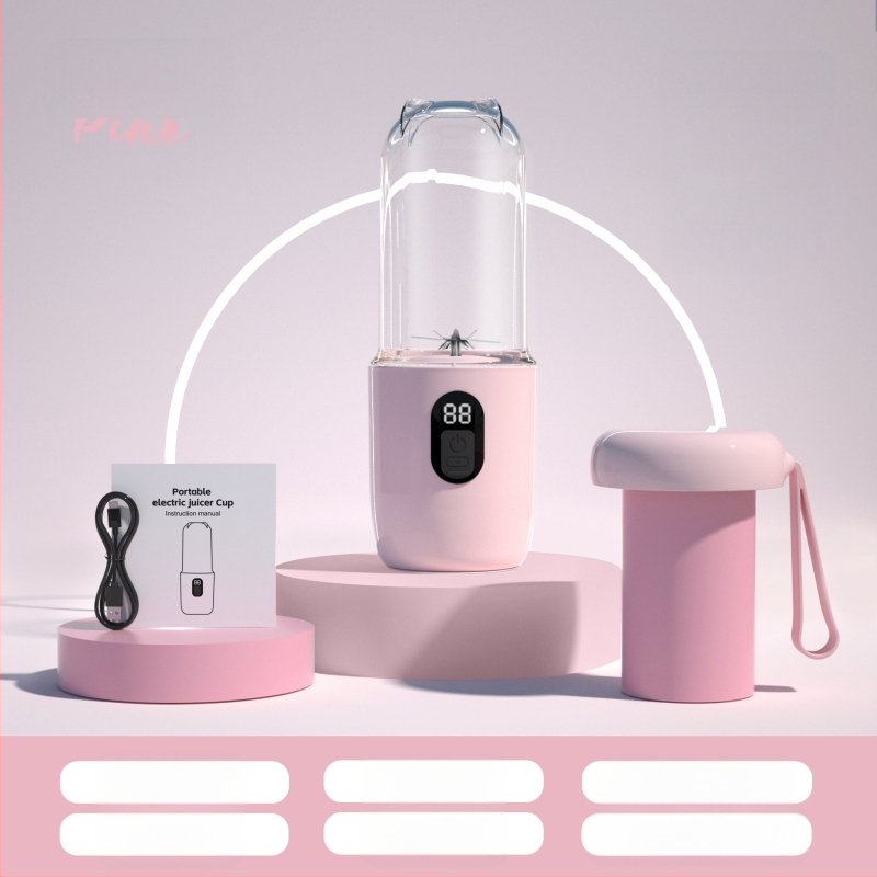 Nešiojamas sulčių puodelis su USB įkrovimu, 40W, 401–600 ml, 5+ peilių, įkraunama baterija