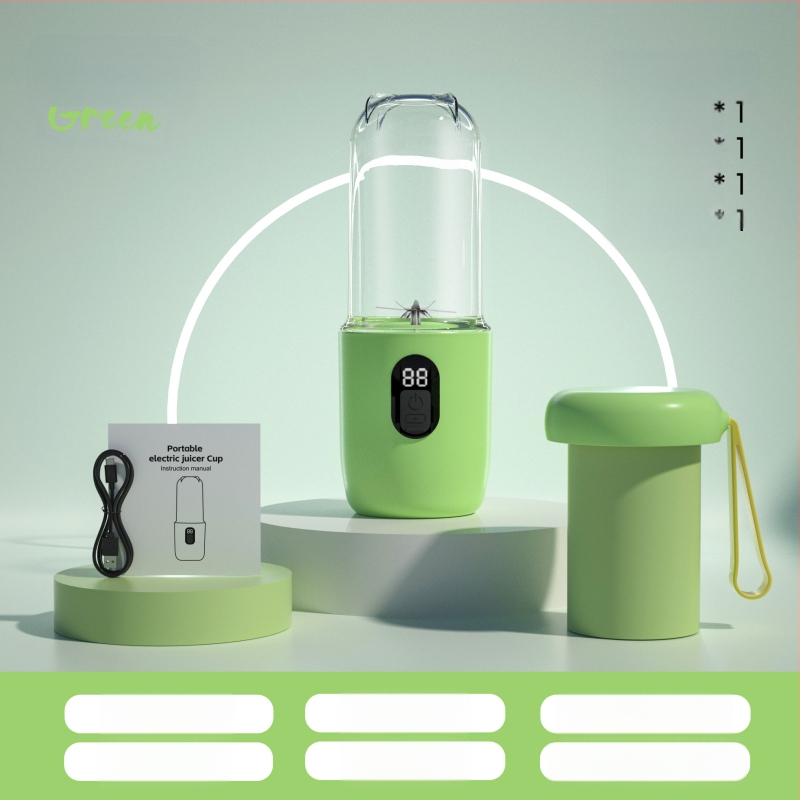 Nešiojamas sulčių puodelis su USB įkrovimu, 40W, 401–600 ml, 5+ peilių, įkraunama baterija