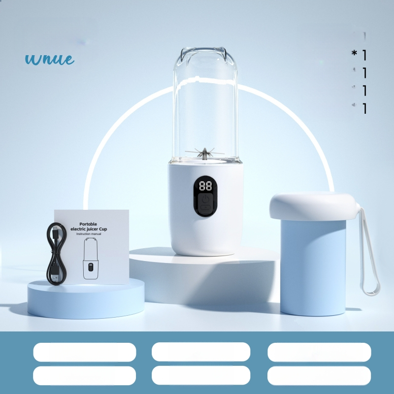 Nešiojamas sulčių puodelis su USB įkrovimu, 40W, 401–600 ml, 5+ peilių, įkraunama baterija