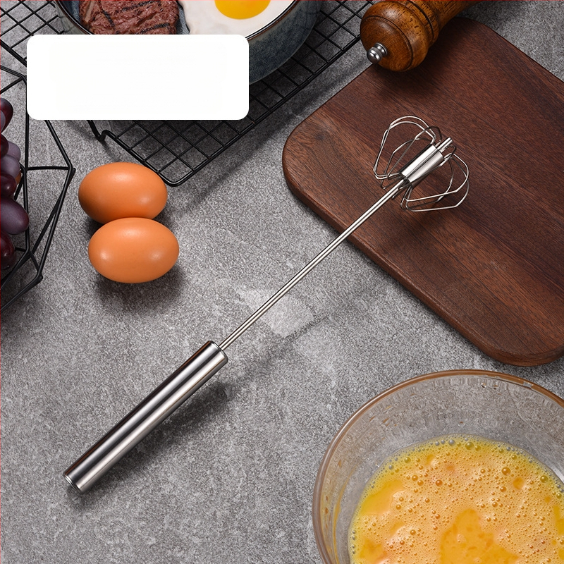 Rankinis kiaušinių plakiklis – nerūdijantis plienas, neelektrinis; 1 funkcija; stilius: modernus paprastas