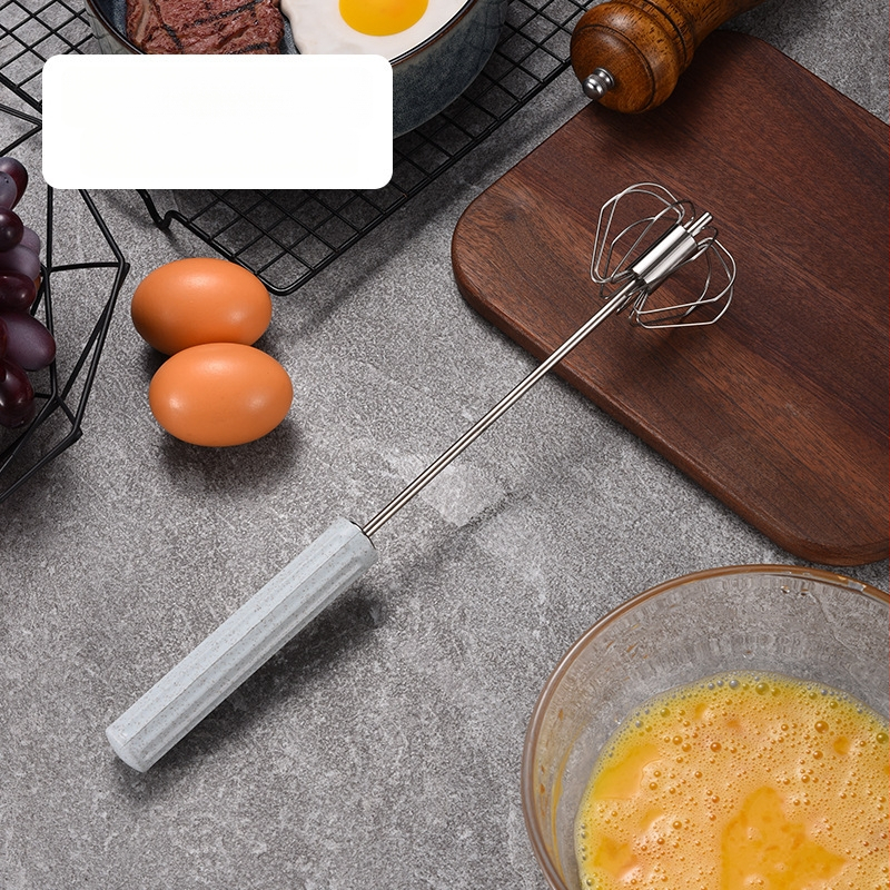 Rankinis kiaušinių plakiklis – nerūdijantis plienas, neelektrinis; 1 funkcija; stilius: modernus paprastas