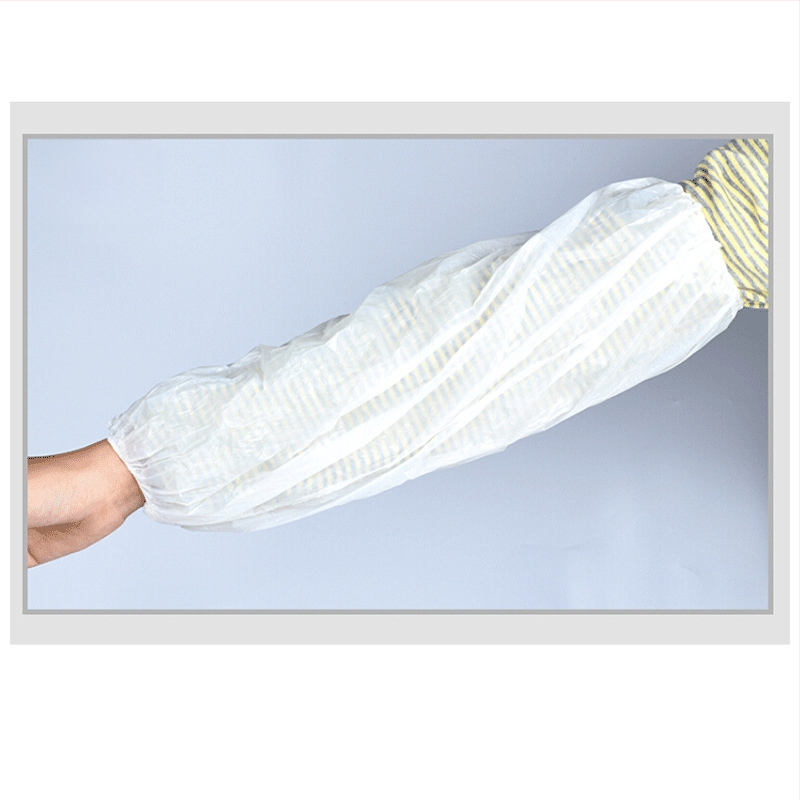 Накладки за лакътя - еднократна нетъканова ръкавка, прозрачен CPE пластмасов ръкав, водоустойчиви и маслоустойчиви, спандекс