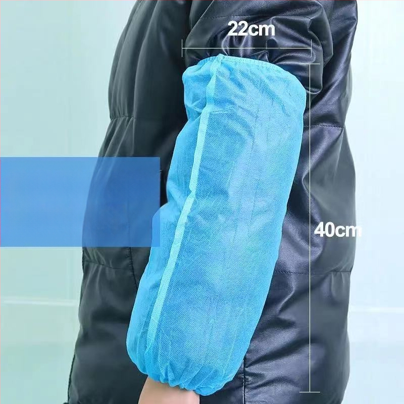 Накладки за лакътя - еднократна нетъканова ръкавка, прозрачен CPE пластмасов ръкав, водоустойчиви и маслоустойчиви, спандекс