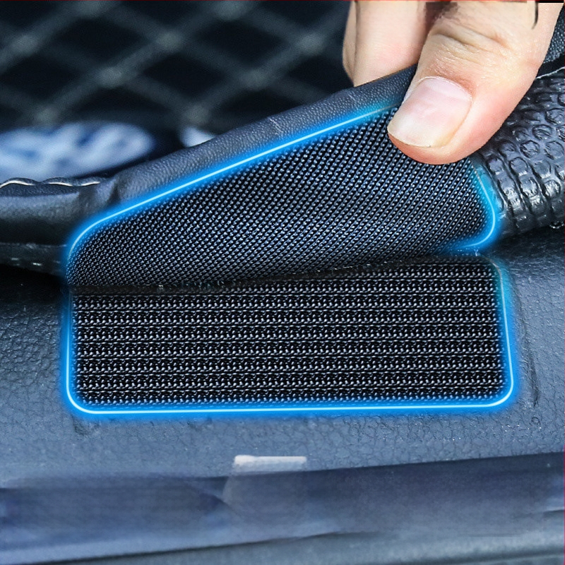Αόρατο κλιπ στερέωσης πατάκι αυτοκινήτου με Velcro και διπλής όψεως κόλλα για πορτμπαγκάζ