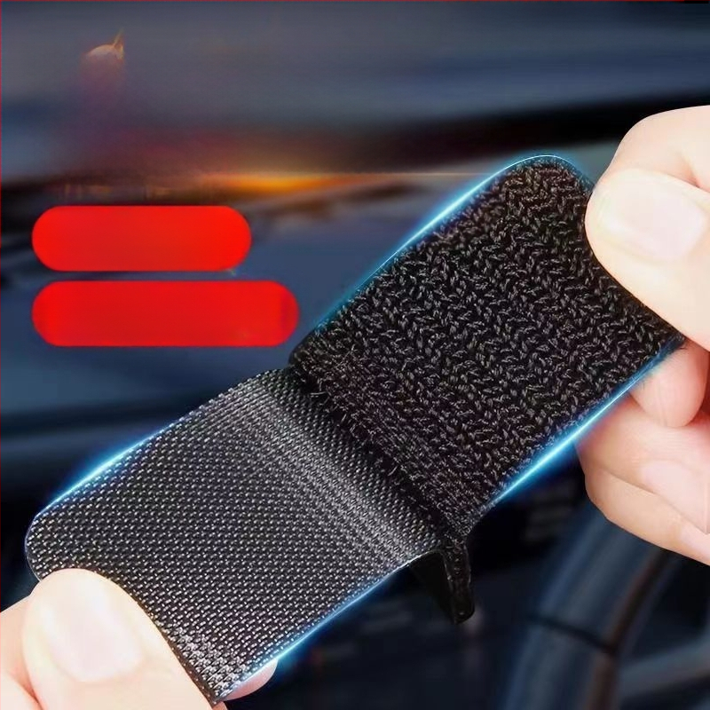 Αόρατο κλιπ στερέωσης πατάκι αυτοκινήτου με Velcro και διπλής όψεως κόλλα για πορτμπαγκάζ