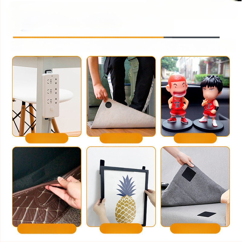 Αόρατο κλιπ στερέωσης πατάκι αυτοκινήτου με Velcro και διπλής όψεως κόλλα για πορτμπαγκάζ