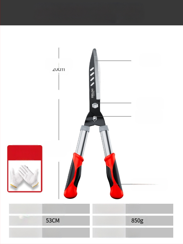 Delixi ножици за подрязване на клони — тежки, улесняващи работата, мощни градински ножици