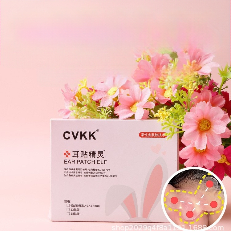 CVKK Αυτοκόλλητα για αυτιά σε σχήμα πεταλούδας με τετραπλή στήριξη, αόρατος σχεδιασμός για οπτικά μικρότερο πρόσωπο
