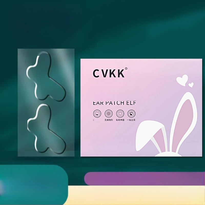 CVKK Αυτοκόλλητα για αυτιά σε σχήμα πεταλούδας με τετραπλή στήριξη, αόρατος σχεδιασμός για οπτικά μικρότερο πρόσωπο