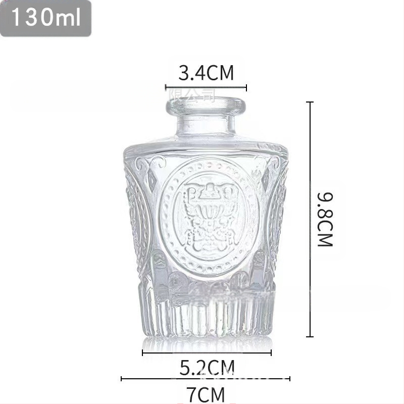 Μπουκάλι Αρωματοθεραπείας με χαρακτικό ρωμαϊκού στυλ για οικιακή διακόσμηση, γυαλί σόδα-λάιμ, προσαρμόσιμο