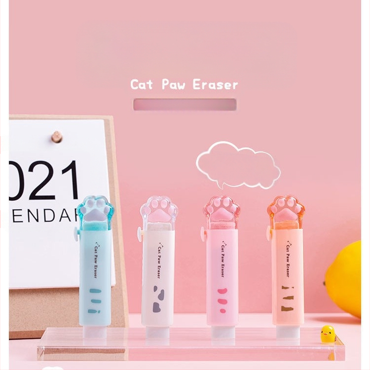 Katės nagų formos trintukas, animacinis dizainas, MW TG103, medžiaga PS guma, mokiniams