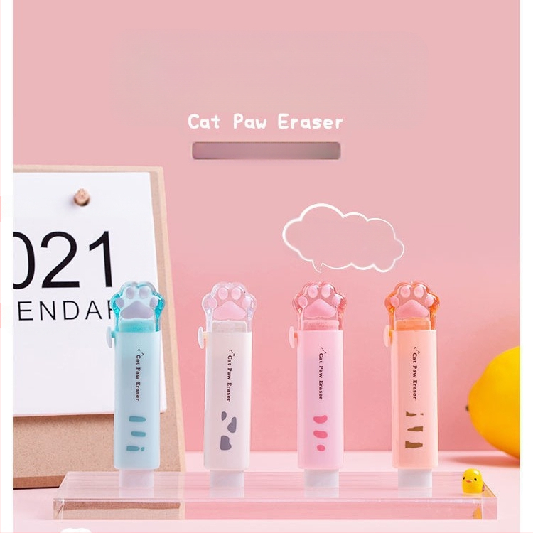 Katės nagų formos trintukas, animacinis dizainas, MW TG103, medžiaga PS guma, mokiniams