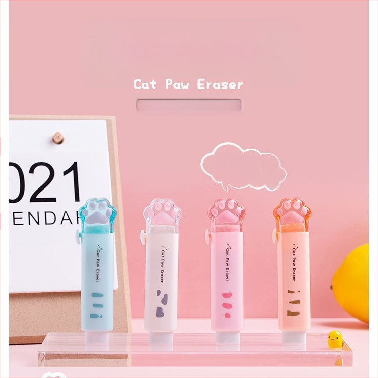 Katės nagų formos trintukas, animacinis dizainas, MW TG103, medžiaga PS guma, mokiniams