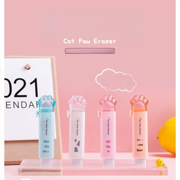 Katės nagų formos trintukas, animacinis dizainas, MW TG103, medžiaga PS guma, mokiniams