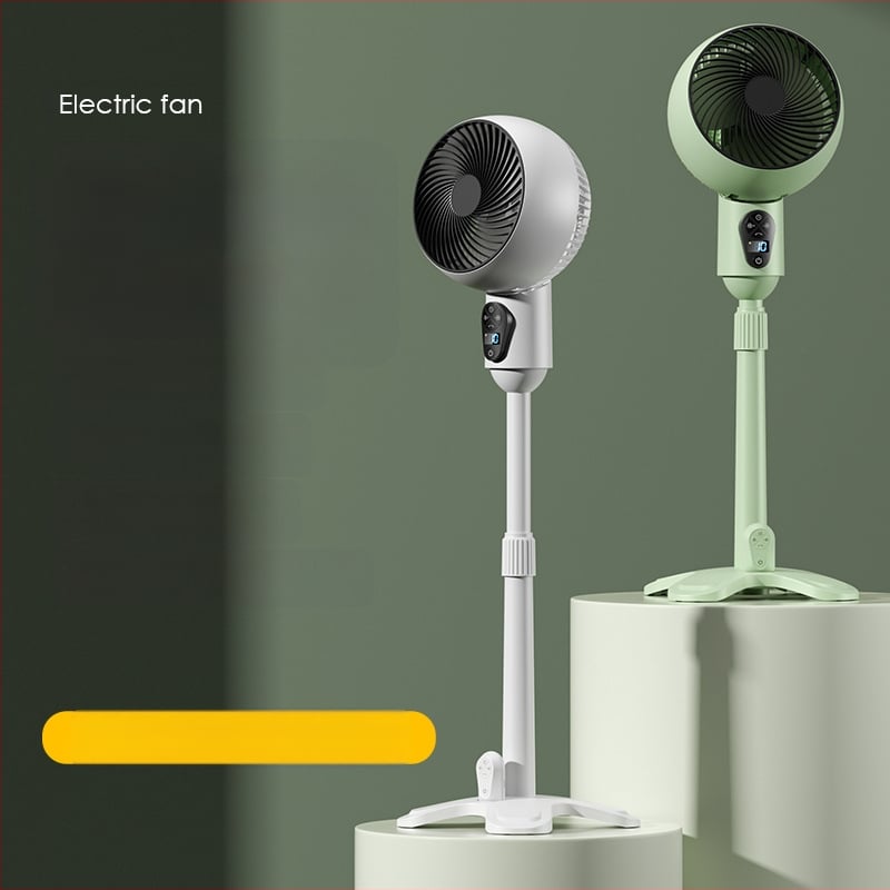 USB stovintis ventiliatorius su nuotolinio valdymo, osciluojantis, bešepalinis variklis, laikmatis 2–8 val., didelis oro srautas