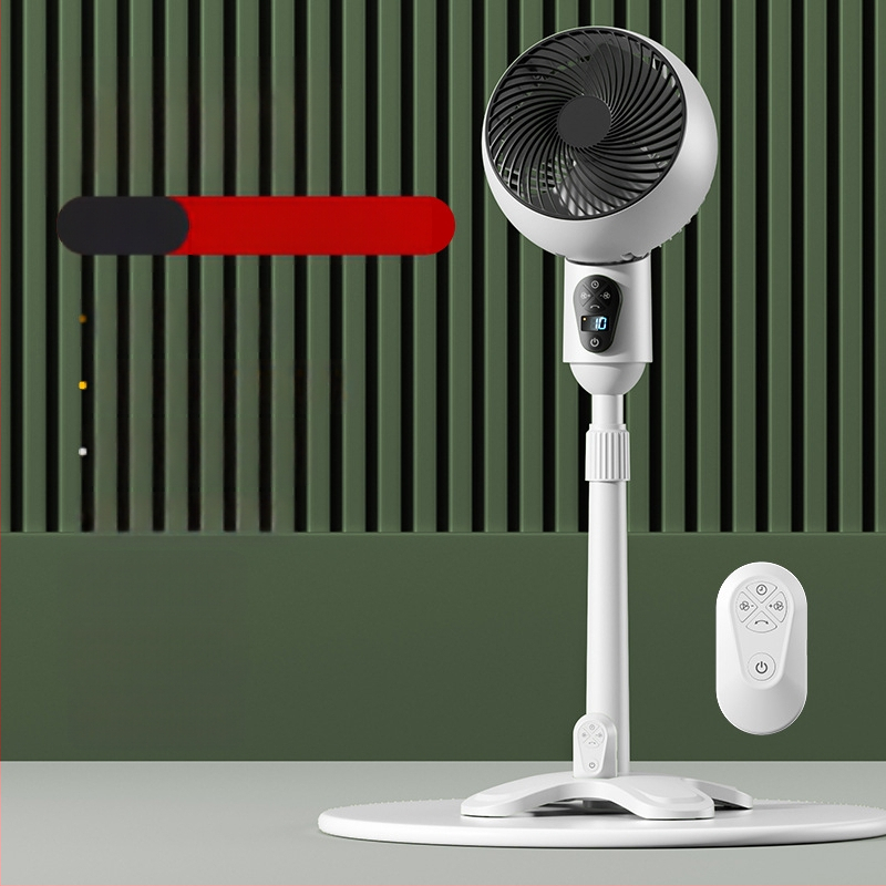 USB stovintis ventiliatorius su nuotolinio valdymo, osciluojantis, bešepalinis variklis, laikmatis 2–8 val., didelis oro srautas