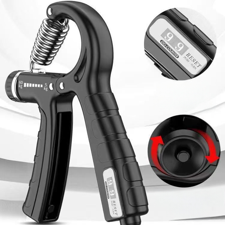 Γυμναστής δύναμης λαβής, ρυθμιζόμενος 5–60 kg, PP υλικό, μηχανισμός ελατηρίου τάσεων, Jian Rui