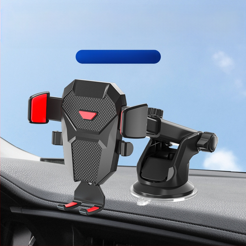 Βάση κινητού αυτοκινήτου με απορροφητήρα για ταμπλό, μπροστινό παρμπρίζ και έξοδο κλιματισμού, τηλεσκοπικός βραχίονας για πλοήγηση, εγκατάσταση snap-on, κατάλληλη για όλα τα μοντέλα