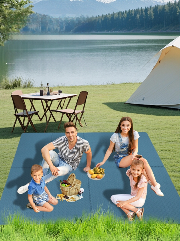 Йога мат, преносим сгъваем за почивка и спорт, противохлъзгащ, 250 г, 8 мм, ТПЕ, минималистичен дизайн, възможност за персонализация