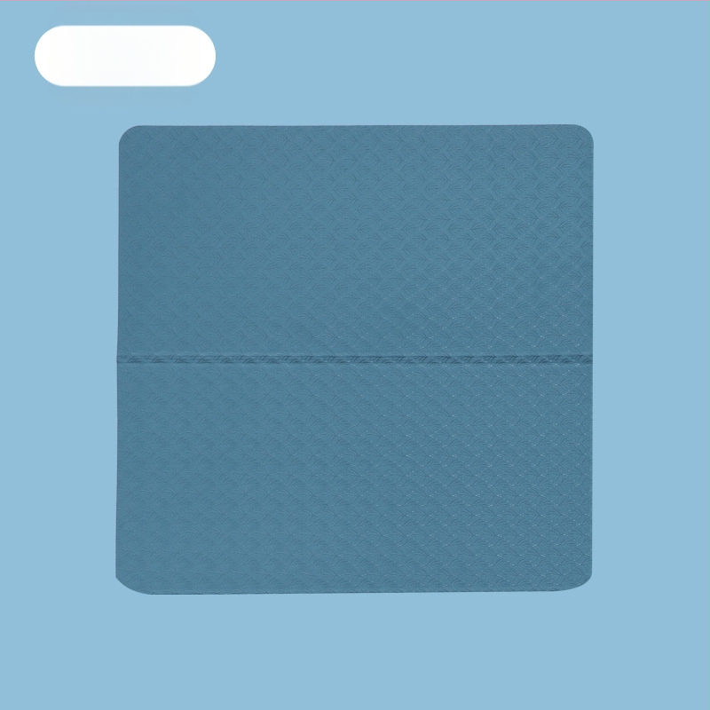 Йога мат, преносим сгъваем за почивка и спорт, противохлъзгащ, 250 г, 8 мм, ТПЕ, минималистичен дизайн, възможност за персонализация