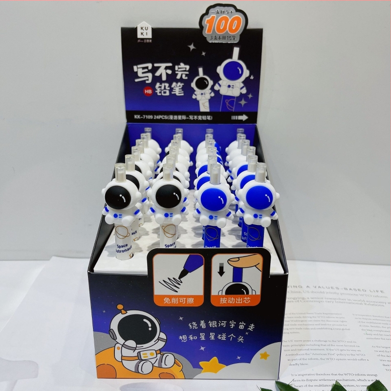 Kustīgs mehāniskais zīmulis, modelis 7949 Egg Dragon, silikona korpuss, plastiska ārējā apvalks, nepārtraukta rakstīšana, kastē 24 gab.