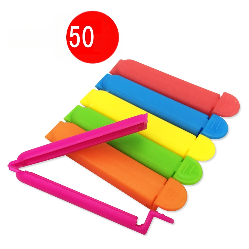 Влагаустойчиви щипки за запечатване на пластмасови торбички — запазване на храна: чай, мляко на прах, закуски