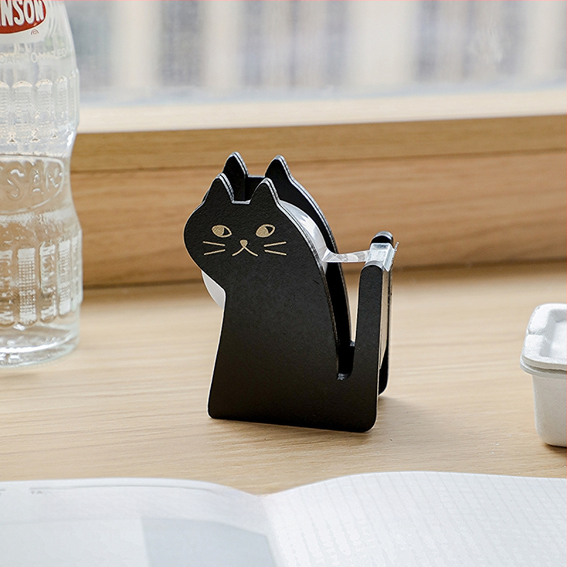 Medinė stalinė juostos pjaustymo priemonė, mažo gyvūno formos, retro stilius, juostai iki 48 mm pločio