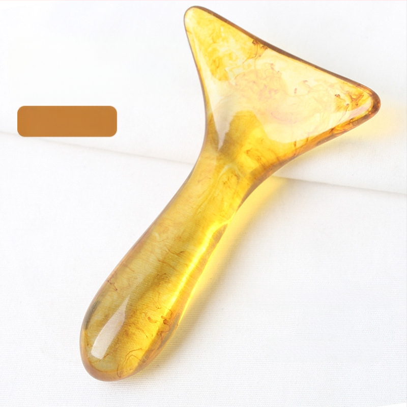 Izkrivljena spatula za scraping za masažu vratne kralješnice i ramena; materijal: smola; težina: 57 g; kategorija: scraping sheet/plate; primjena: zdravstveni masaža, fitness i ljepota tijela; prilagodljiva obrada dostupna