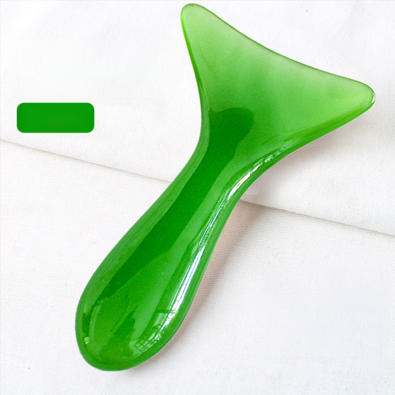 Izkrivljena spatula za scraping za masažu vratne kralješnice i ramena; materijal: smola; težina: 57 g; kategorija: scraping sheet/plate; primjena: zdravstveni masaža, fitness i ljepota tijela; prilagodljiva obrada dostupna