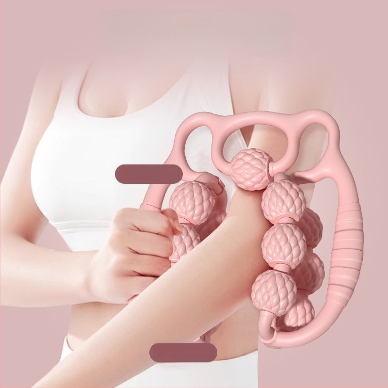 Λεπτό λαστιχένιο λουρί διάτασης για γιόγκα με ABS κατασκευή, κλιπ ποδιού σε δαχτυλίδι, αφρώδης κύλινδρος γάμπας για διάταση αυχένα και σπονδυλικής στήλης