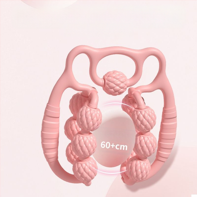 Λεπτό λαστιχένιο λουρί διάτασης για γιόγκα με ABS κατασκευή, κλιπ ποδιού σε δαχτυλίδι, αφρώδης κύλινδρος γάμπας για διάταση αυχένα και σπονδυλικής στήλης