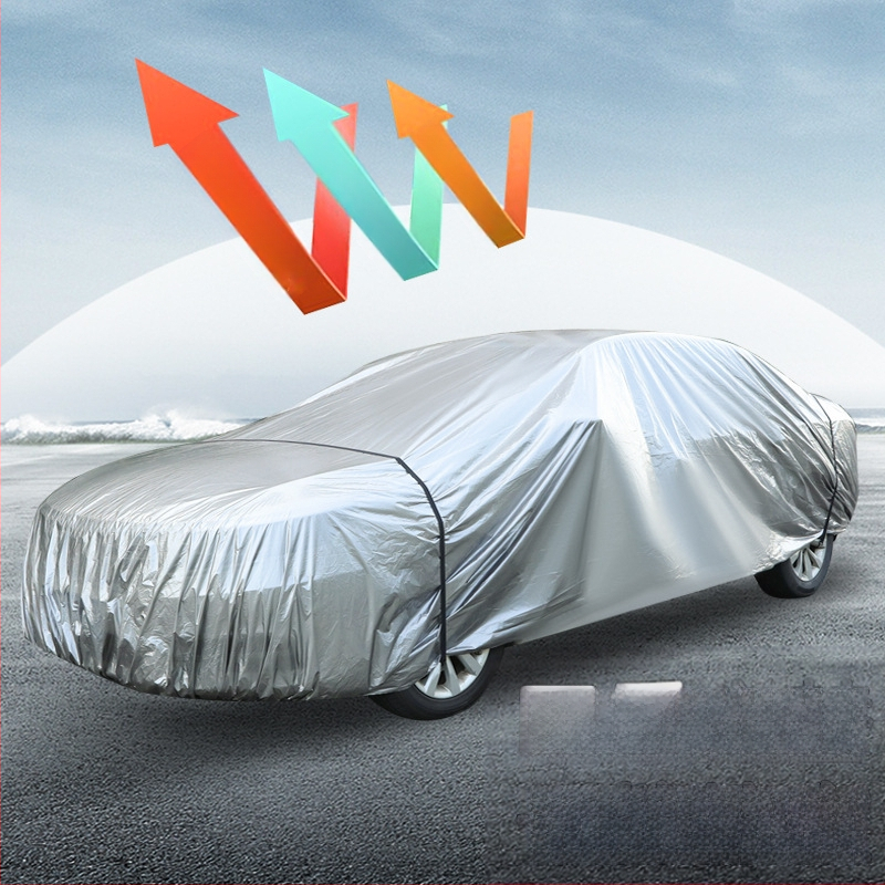 coveryoo Auto pārsegs sedanam — Viegls, Ūdensizturīgs un Putekļu izturīgs, Pielāgojama, Svars 1 kg, Materiāls: Cits