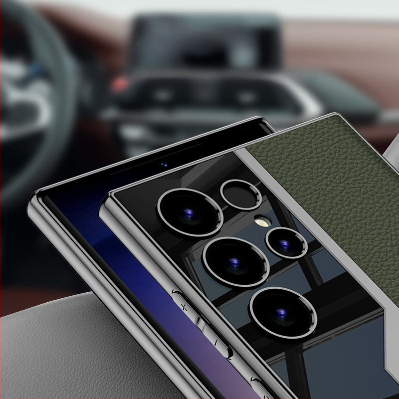 GKK Kožené puzdro z umelej kože pre Samsung S24 Ultra – kreatívny, módny, osobnosť (Materiál: umelej kože; Spracovanie: vstrekované formovanie; Funkcia: proti pádu; Kompatibilita: Samsung)