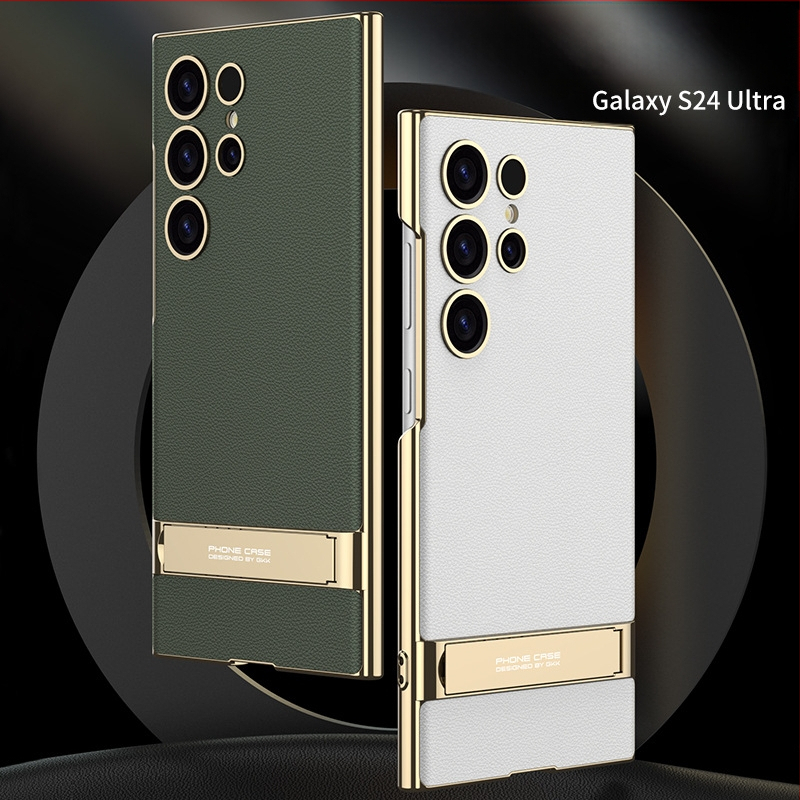 Kryt na telefón s držiakom pre Samsung S24 Ultra – proti pádu, PC materiál, vstrekované spracovanie