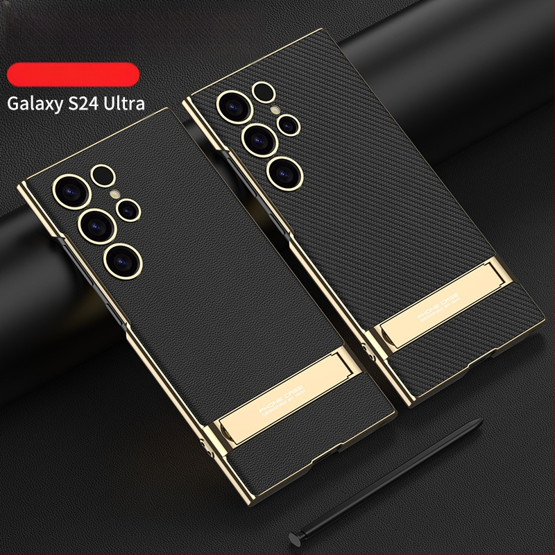 Kryt na telefón s držiakom pre Samsung S24 Ultra – proti pádu, PC materiál, vstrekované spracovanie