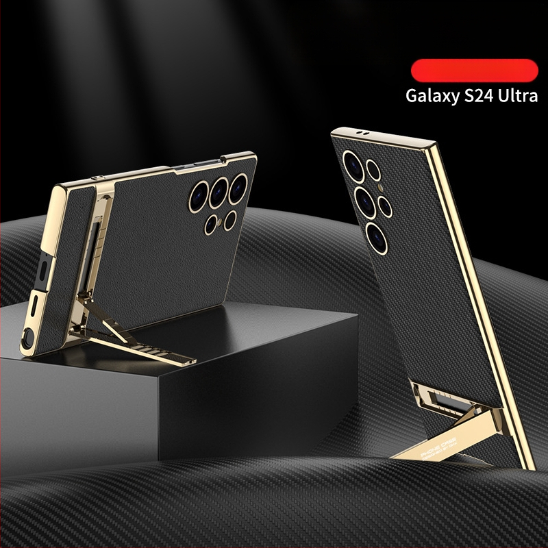 Kryt na telefón s držiakom pre Samsung S24 Ultra – proti pádu, PC materiál, vstrekované spracovanie