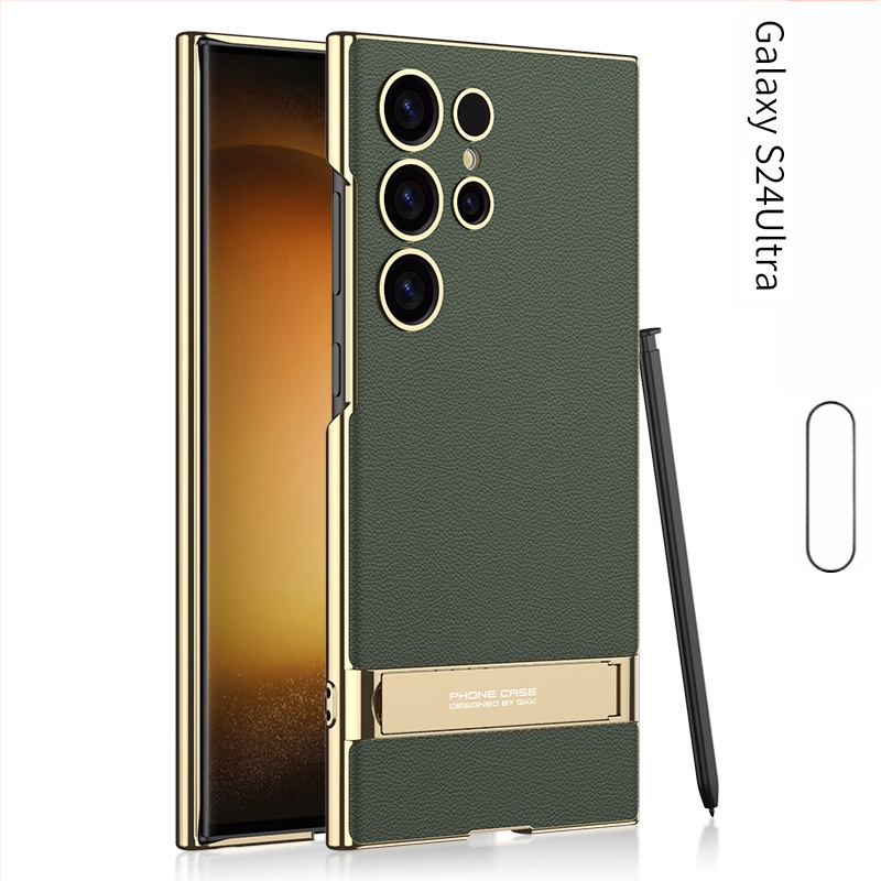 Kryt na telefón s držiakom pre Samsung S24 Ultra – proti pádu, PC materiál, vstrekované spracovanie