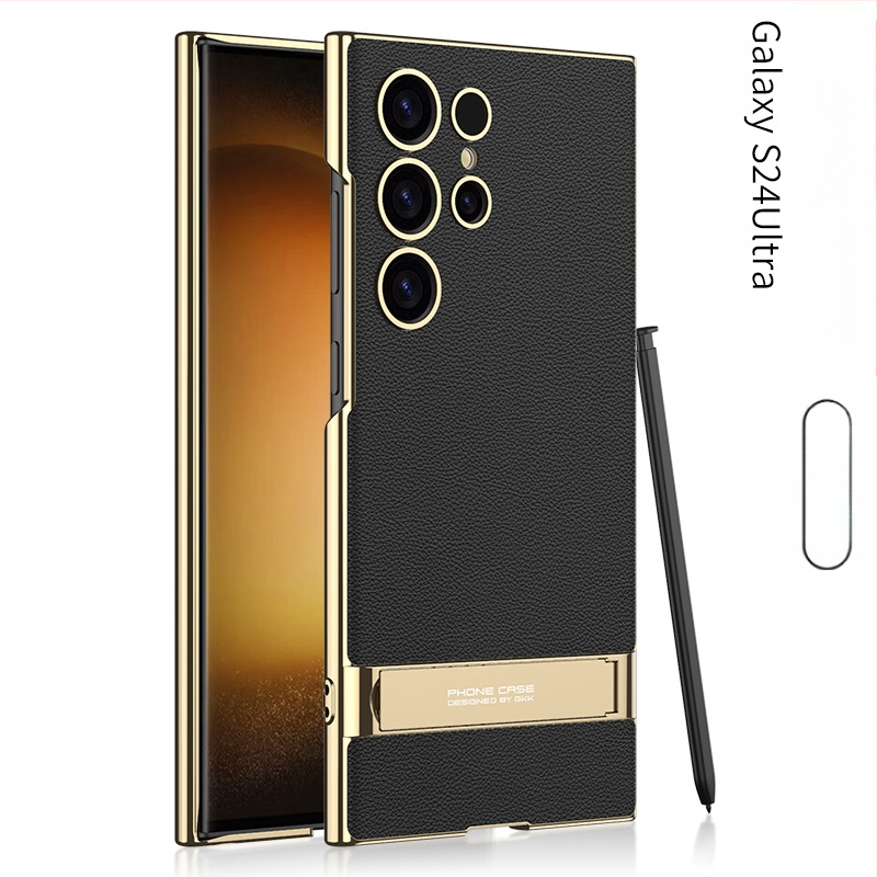 Kryt na telefón s držiakom pre Samsung S24 Ultra – proti pádu, PC materiál, vstrekované spracovanie