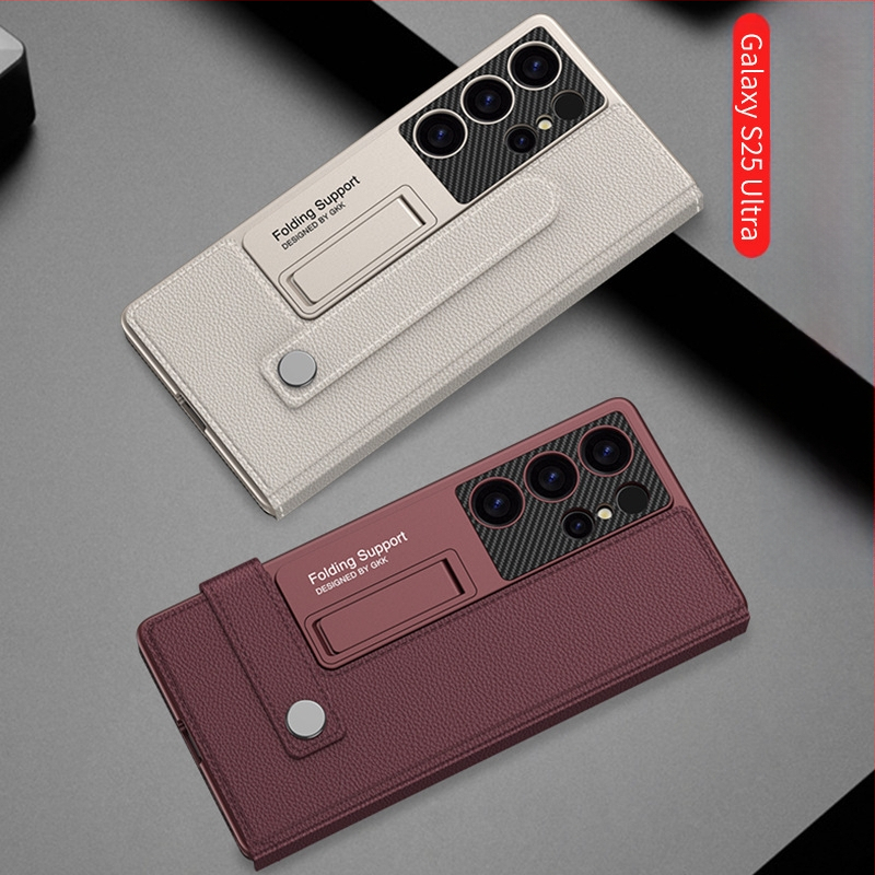 Θήκη κινητού Samsung S24/S25 Ultra με θήκη για κάρτες, πορτοφόλι και βάση – TPU+PC, θερμή πρέσα, ανθεκτική σε κραδασμούς