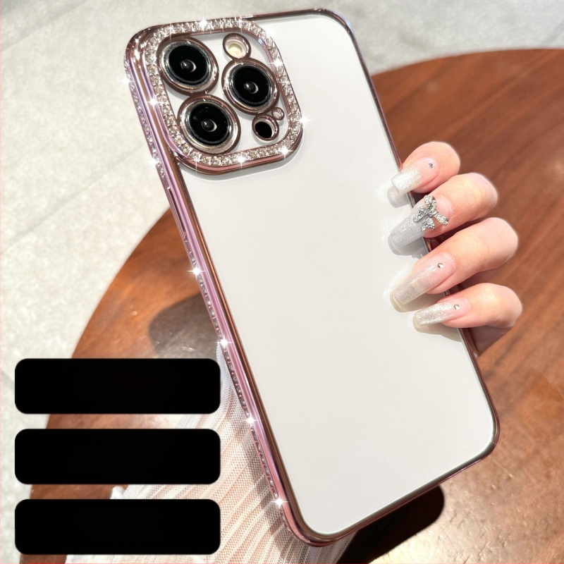 Husă pentru iPhone 14 Pro Max din TPU, cadru electroplacat, protectie anti-cadere