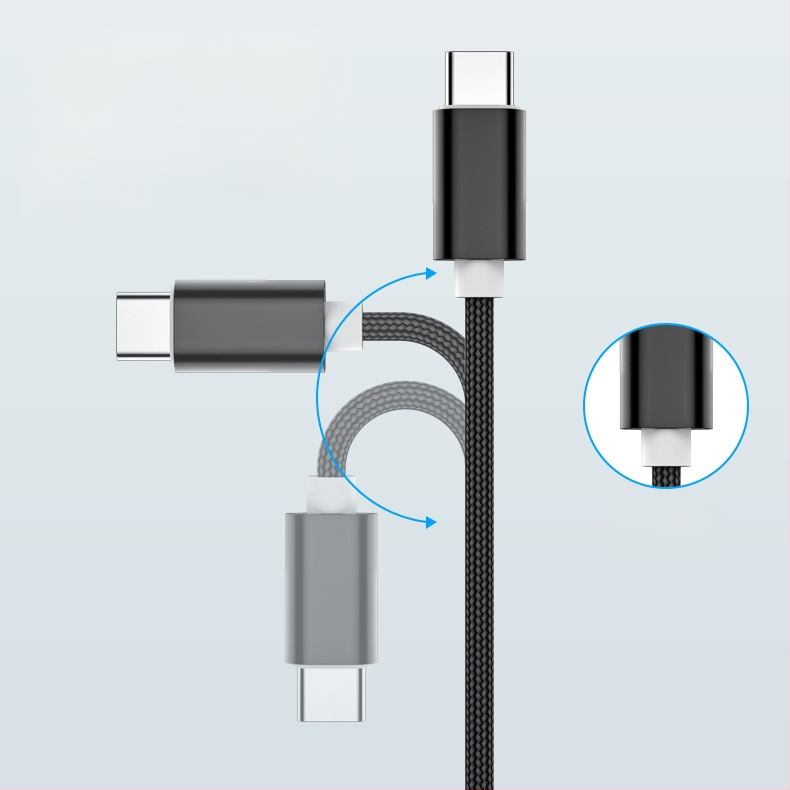 Prepletený dátový a nabíjací kábel s 1–3 vetvami, 2.4A rýchle nabíjanie, dĺžka 1 m, rozhrania Lightning, Micro USB a Type-C, max. výkon 12W