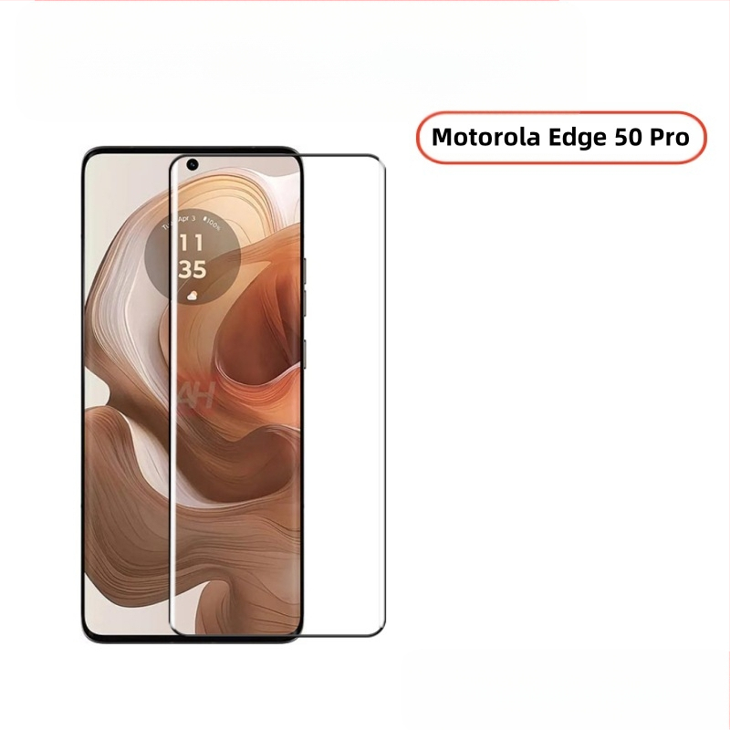 Elülső edzett üveg kijelzővédő Motorola Edge50 Pro számára — matt felület, kékfény védelem, ujjlenyomat-mentes, porálló