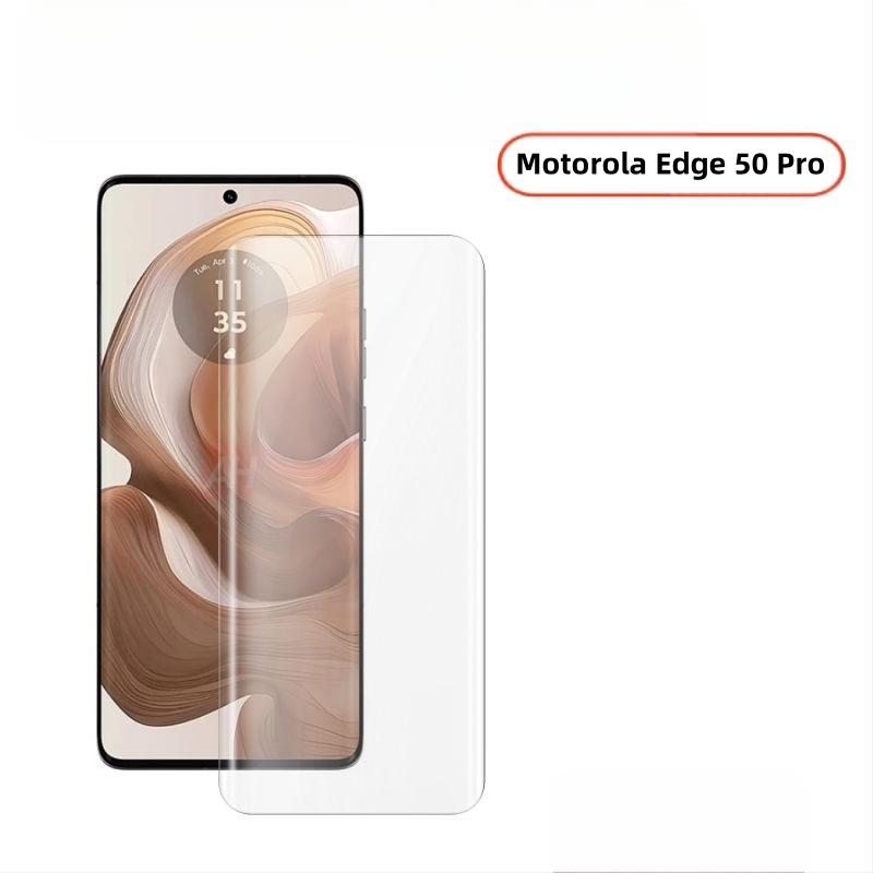 Elülső edzett üveg kijelzővédő Motorola Edge50 Pro számára — matt felület, kékfény védelem, ujjlenyomat-mentes, porálló