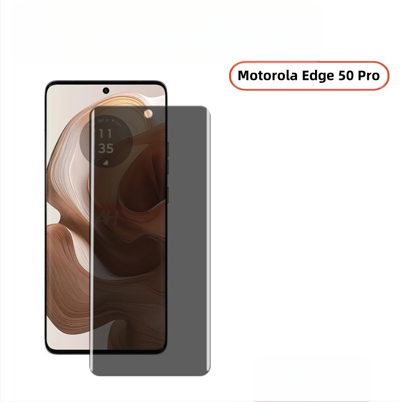 Elülső edzett üveg kijelzővédő Motorola Edge50 Pro számára — matt felület, kékfény védelem, ujjlenyomat-mentes, porálló