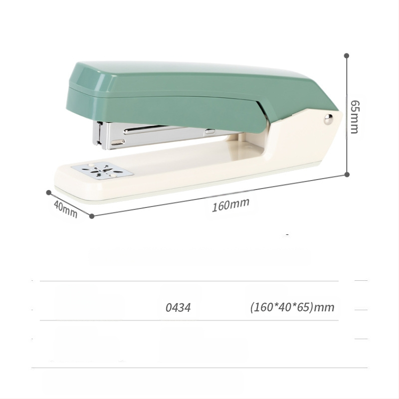 Deli 0434 въртящ се степлер за ученици, усилена конструкция, №12 стандарт, многофункционални офис принадлежности