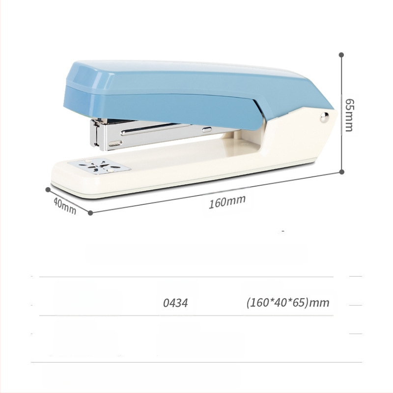 Deli 0434 въртящ се степлер за ученици, усилена конструкция, №12 стандарт, многофункционални офис принадлежности