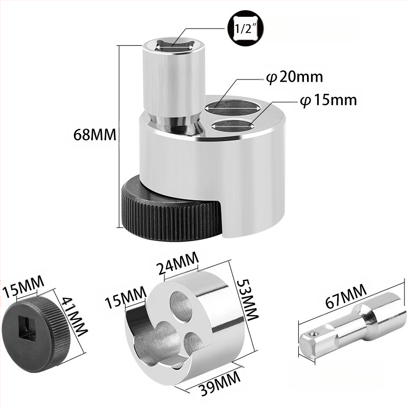 Извличач за болтове и винтове за отстраняване на счупени болтове със счупена глава, винтове без глава и цилиндрични щифтове