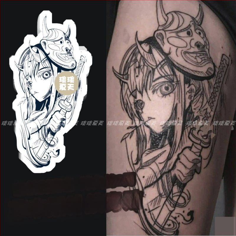 Feier Art стикер за тяло – Ukiyo-e японски стил, флорален мотив за полупръкав, водоустойчив, издръжлив, без отблясъци, полупостоянен