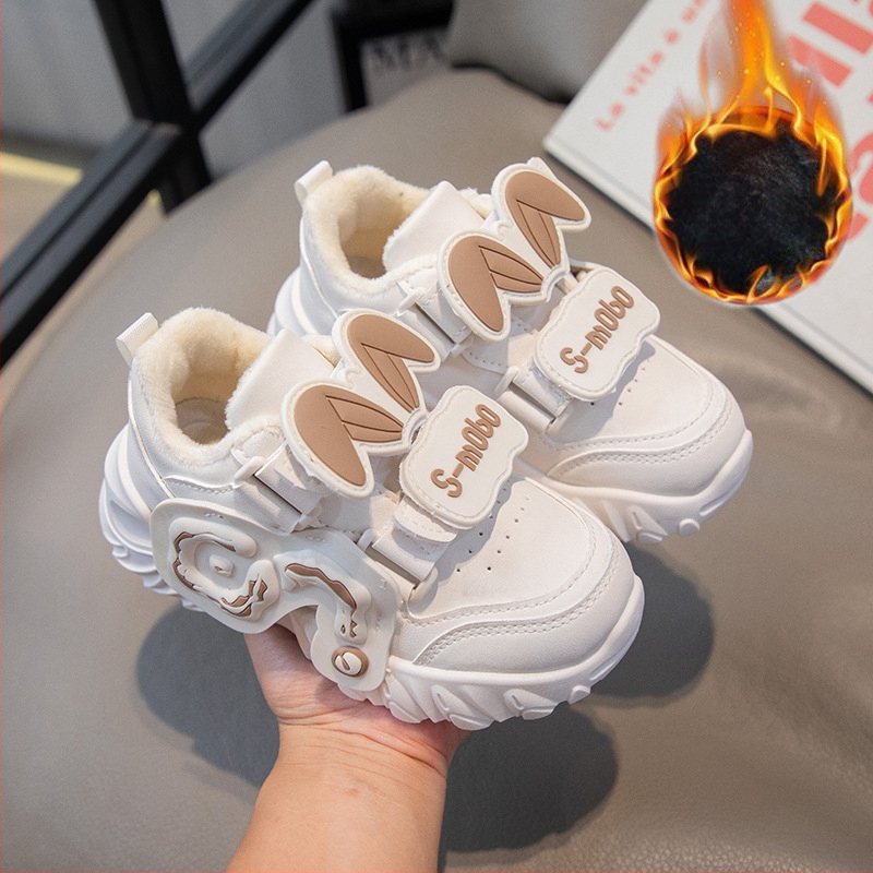 Bērnu sporta kurpes, PU augšējā daļa, gumijas zole, pretslīdēšana, silti un izturīgi, aizdare ar Velcro, bērniem 4–12 gadi